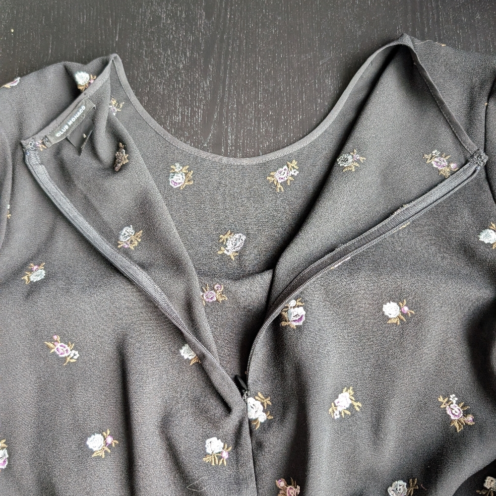 Club Monaco Floral Embroidered Romper - Picture 6 of 12